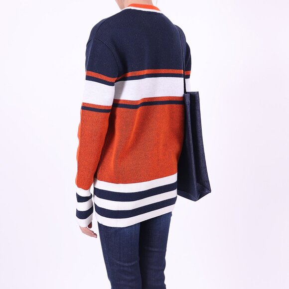 NWT - CARVEN Ribbed Logo Women's Knit Sweater 8607PU022 - Picture 4 of 6